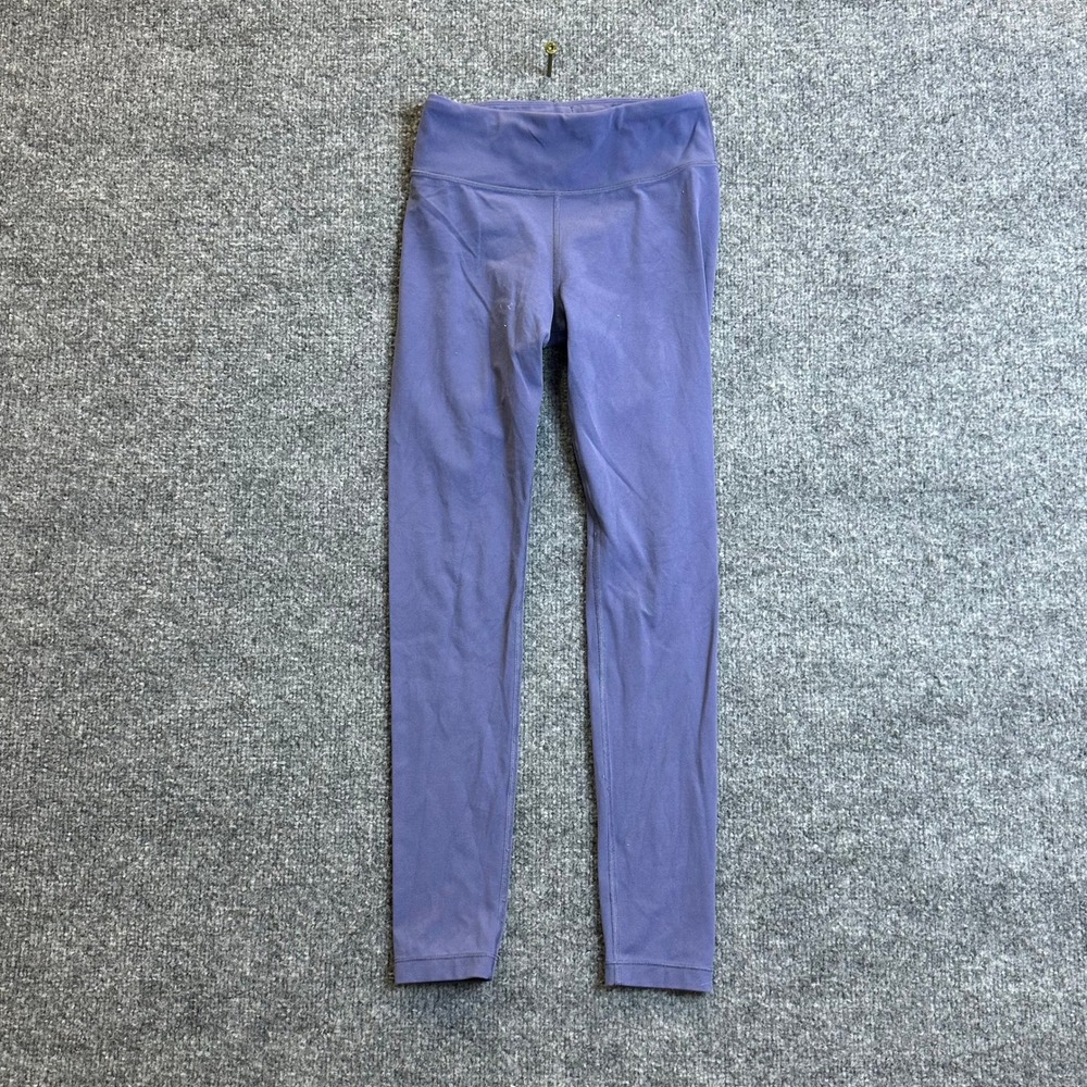 Athleta Girl Leggings Girls Size M 8-10 Purple High Rise Chit Chat Tight Active